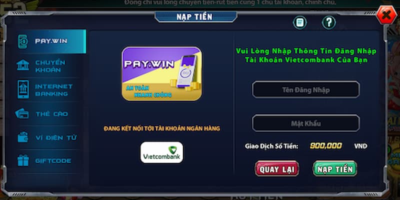 Hướng dẫn nạp tiền B52club từ A đến Z cho người mới